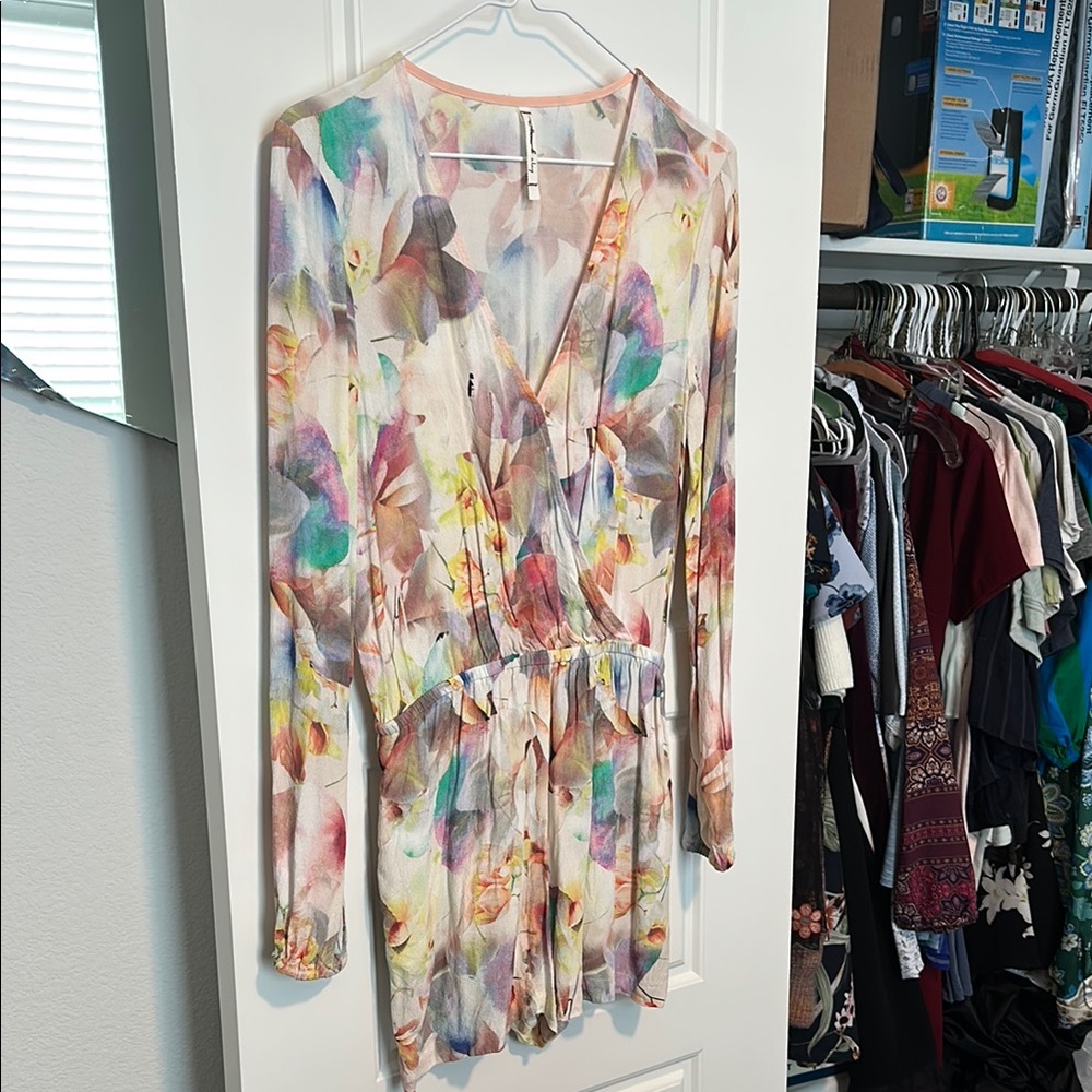 SOLD!! Wilfred Pastel Floral Sheer Blouse